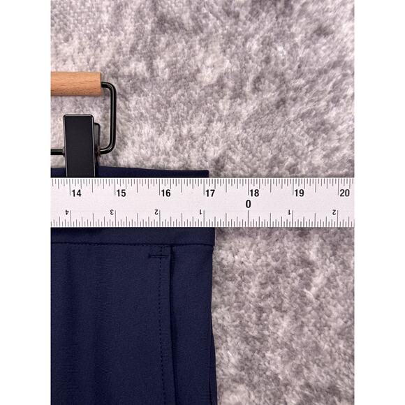 Straight Down Pants 32 x 32 Mens Slim Fit Blue Performance Fabric Chino Golf - Picture 3 of 7